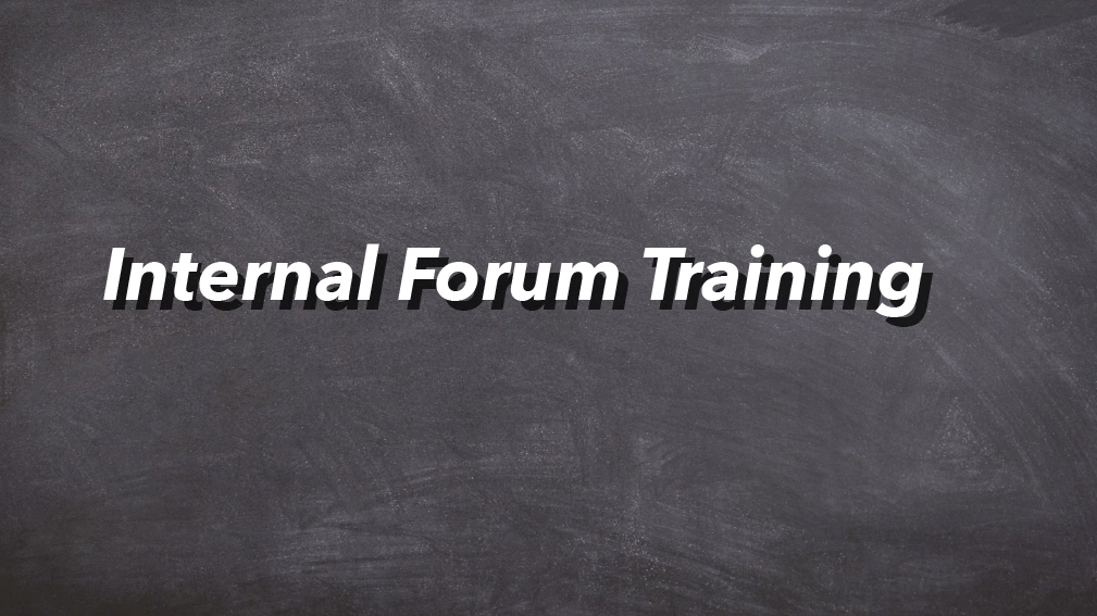 08-07-2020 Internal Forum Training